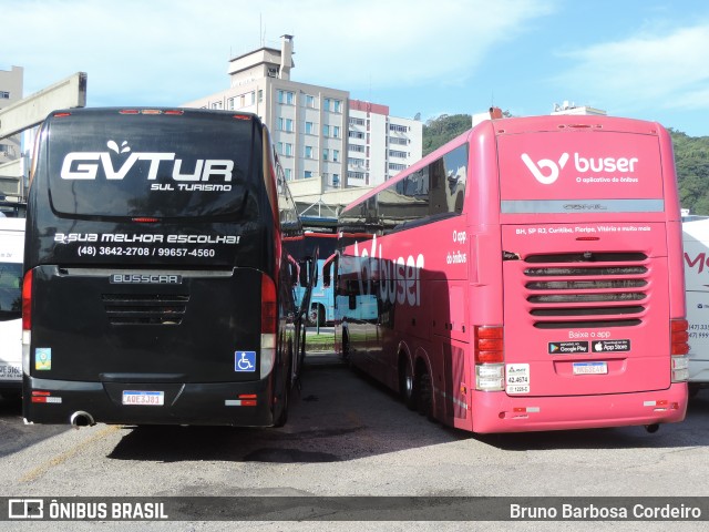 Buser Brasil Tecnologia 3E40 na cidade de Florianópolis, Santa Catarina, Brasil, por Bruno Barbosa Cordeiro. ID da foto: 12083725.