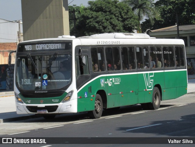 Viação VG B31063 na cidade de Rio de Janeiro, Rio de Janeiro, Brasil, por Valter Silva. ID da foto: 12083946.