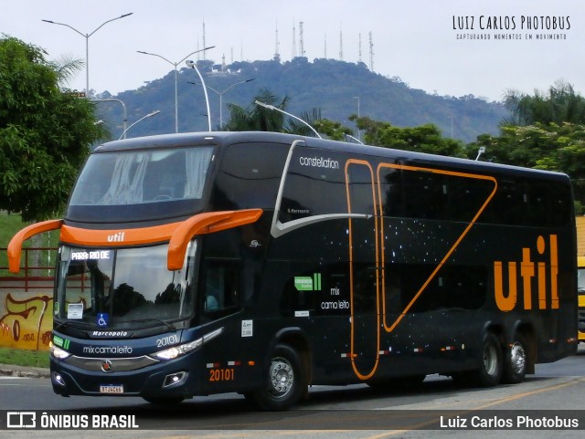 UTIL - União Transporte Interestadual de Luxo 20101 na cidade de Juiz de Fora, Minas Gerais, Brasil, por Luiz Carlos Photobus. ID da foto: 12084679.
