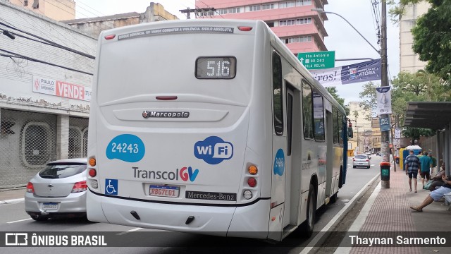 Unimar Transportes 24243 na cidade de Vitória, Espírito Santo, Brasil, por Thaynan Sarmento. ID da foto: 12084335.