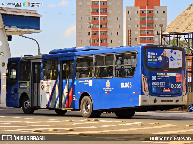 Transportes Capellini 19.005 na cidade de Americana, São Paulo, Brasil, por Guilherme Estevan. ID da foto: 12084855.