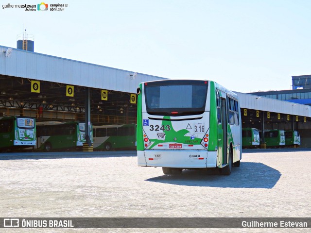 VB Transportes e Turismo 3243 na cidade de Campinas, São Paulo, Brasil, por Guilherme Estevan. ID da foto: 12084752.