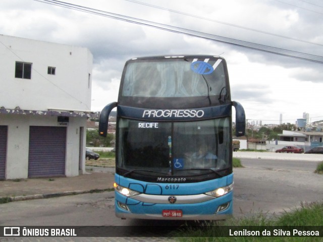 Auto Viação Progresso 6117 na cidade de Caruaru, Pernambuco, Brasil, por Lenilson da Silva Pessoa. ID da foto: 12084547.