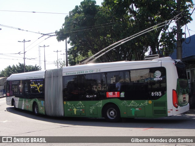 Next Mobilidade - ABC Sistema de Transporte 8183 na cidade de Santo André, São Paulo, Brasil, por Gilberto Mendes dos Santos. ID da foto: 12083373.