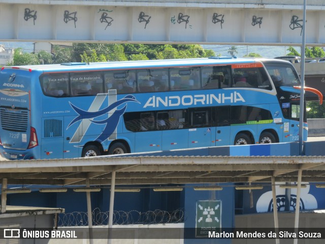 Empresa de Transportes Andorinha 7229 na cidade de Rio de Janeiro, Rio de Janeiro, Brasil, por Marlon Mendes da Silva Souza. ID da foto: 12083657.
