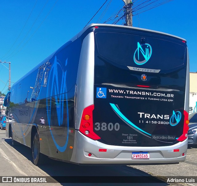 TransNi Transporte e Turismo 3800 na cidade de Vargem Grande Paulista, São Paulo, Brasil, por Adriano Luis. ID da foto: 12084850.