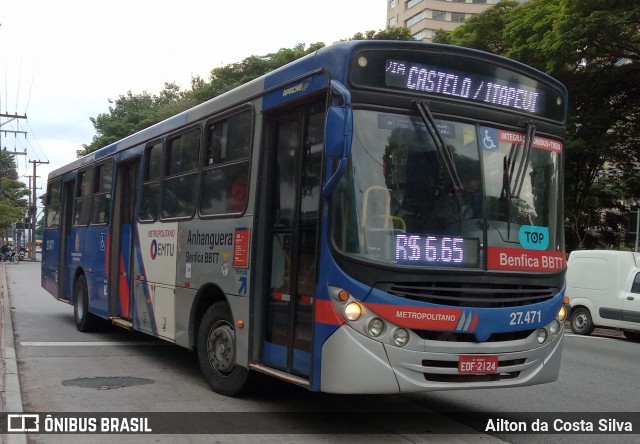 BBTT - Benfica Barueri Transporte e Turismo 27.471 na cidade de Barueri, São Paulo, Brasil, por Ailton da Costa Silva. ID da foto: 12084433.