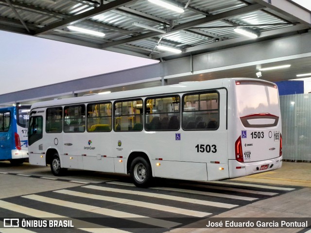 VB Transportes e Turismo 1503 na cidade de Campinas, São Paulo, Brasil, por José Eduardo Garcia Pontual. ID da foto: 12083677.