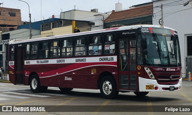 ETUSA 112 na cidade de Chorrillos, Lima, Lima Metropolitana, Peru, por Felipe Lazo. ID da foto: 12083426.