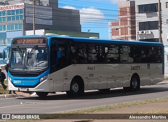 Urbi Mobilidade Urbana 340171 na cidade de Samambaia, Distrito Federal, Brasil, por Alessandro Martins. ID da foto: 12084506.