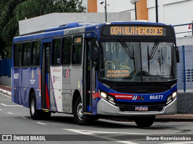 Next Mobilidade - ABC Sistema de Transporte 80.677 na cidade de São Caetano do Sul, São Paulo, Brasil, por Bruno Kozeniauskas. ID da foto: 12084039.