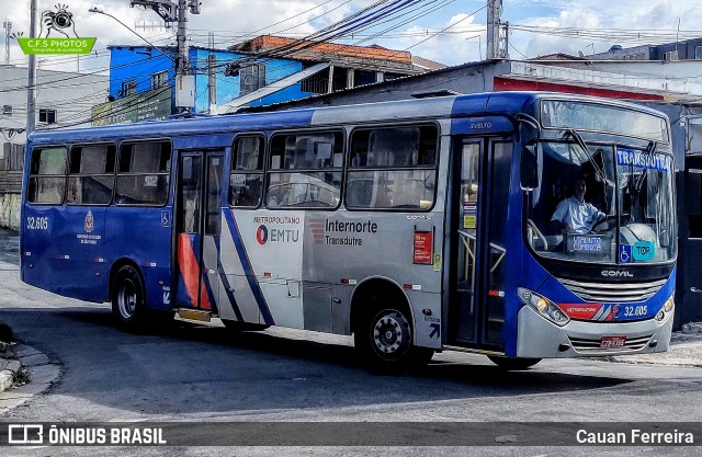 Viação Transdutra 32.605 na cidade de Itaquaquecetuba, São Paulo, Brasil, por Cauan Ferreira. ID da foto: 12083432.