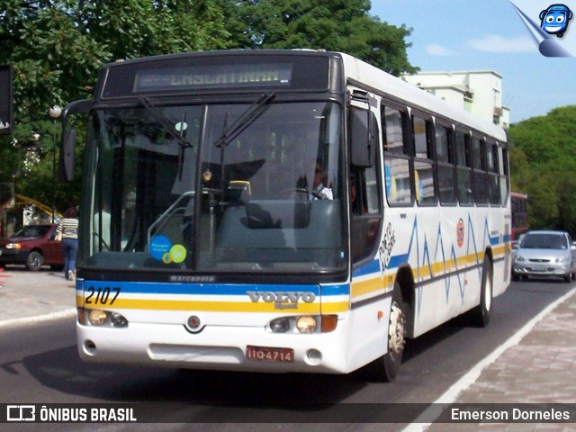 VTC - Viação Teresópolis Cavalhada 2107 na cidade de Porto Alegre, Rio Grande do Sul, Brasil, por Emerson Dorneles. ID da foto: 12083570.