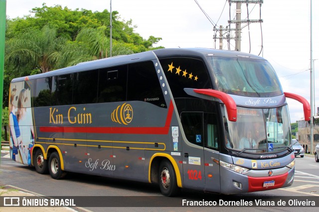 Kin-Guin Turismo e Transporte 1024 na cidade de São Paulo, São Paulo, Brasil, por Francisco Dornelles Viana de Oliveira. ID da foto: 12084134.