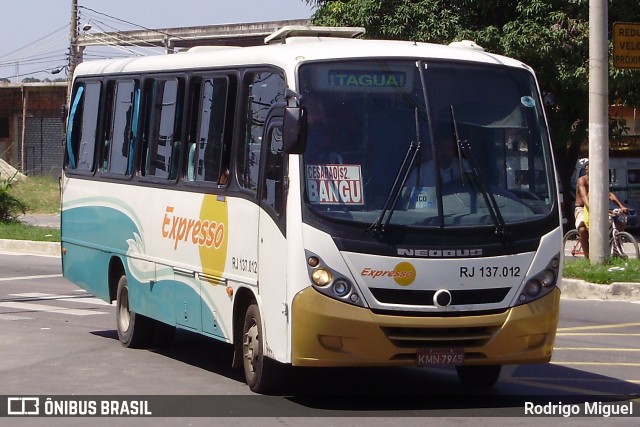 Expresso Mangaratiba RJ 137.012 na cidade de Itaguaí, Rio de Janeiro, Brasil, por Rodrigo Miguel. ID da foto: 12083850.