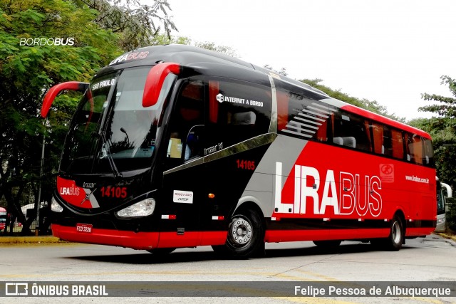 Lirabus 14105 na cidade de São Paulo, São Paulo, Brasil, por Felipe Pessoa de Albuquerque. ID da foto: 12083759.