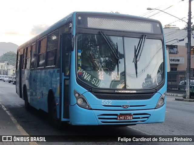 FAOL - Friburgo Auto Ônibus 552 na cidade de Nova Friburgo, Rio de Janeiro, Brasil, por Felipe Cardinot de Souza Pinheiro. ID da foto: 12083537.