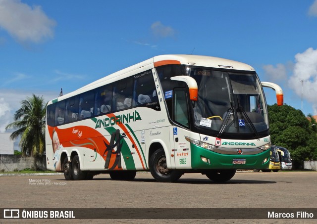 Empresa de Transportes Andorinha 6063 na cidade de Porto Velho, Rondônia, Brasil, por Marcos Filho. ID da foto: 12084757.