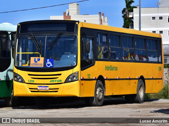 Jotur - Auto Ônibus e Turismo Josefense 1296 na cidade de Palhoça, Santa Catarina, Brasil, por Lucas Amorim. ID da foto: 12083707.