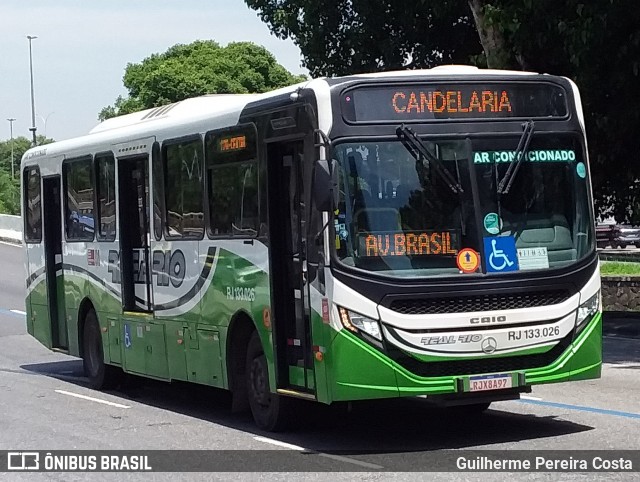 Expresso Real Rio RJ 133.026 na cidade de Rio de Janeiro, Rio de Janeiro, Brasil, por Guilherme Pereira Costa. ID da foto: 12084791.