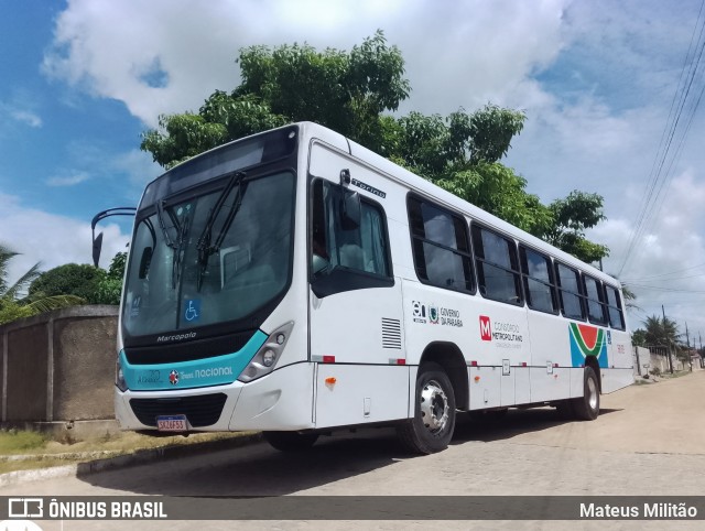 Reunidas Transportes >  Transnacional Metropolitano 56159 na cidade de Bayeux, Paraíba, Brasil, por Mateus Militão. ID da foto: 12084180.