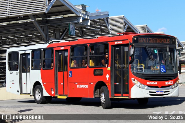Companhia Coordenadas de Transportes 90473 na cidade de Ribeirão das Neves, Minas Gerais, Brasil, por Wesley C. Souza. ID da foto: 12084816.