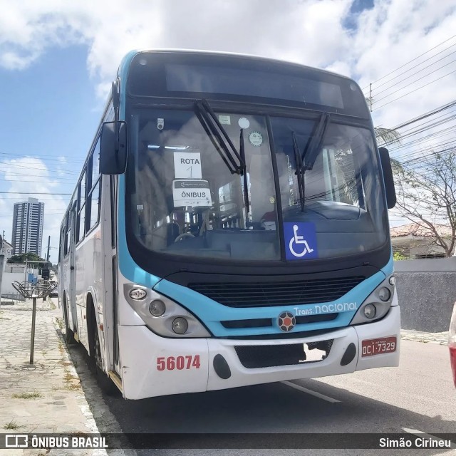 Reunidas Transportes >  Transnacional Metropolitano 56074 na cidade de João Pessoa, Paraíba, Brasil, por Simão Cirineu. ID da foto: 12084742.