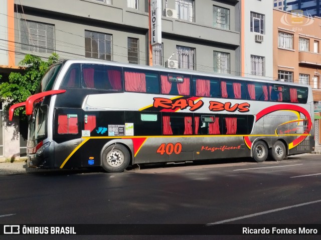 Ray Bus 400 na cidade de Curitiba, Paraná, Brasil, por Ricardo Fontes Moro. ID da foto: 12084646.