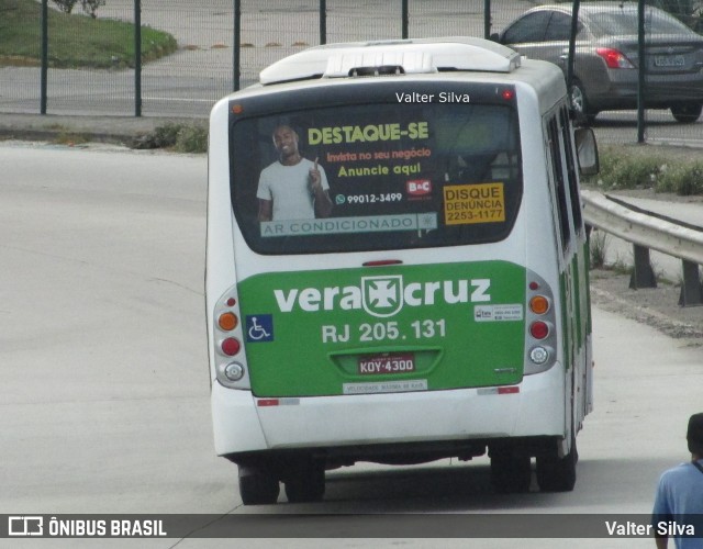 Viação Vera Cruz RJ 205.131 na cidade de Rio de Janeiro, Rio de Janeiro, Brasil, por Valter Silva. ID da foto: 12083584.