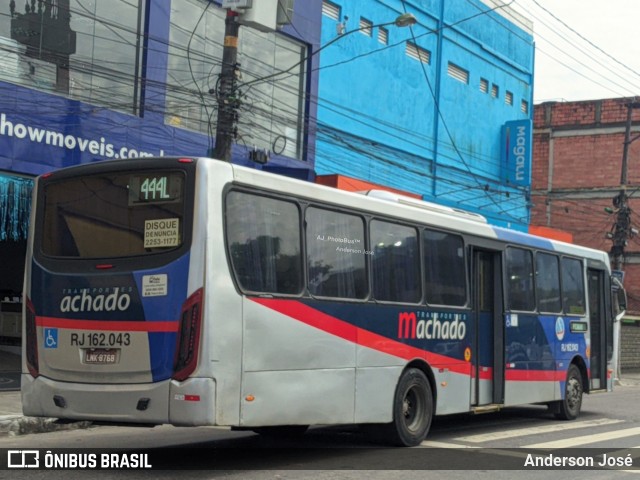 Transportes Machado RJ 162.043 na cidade de Magé, Rio de Janeiro, Brasil, por Anderson José. ID da foto: 12083491.