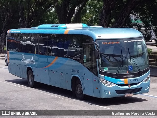 Auto Ônibus Fagundes RJ 101.193 na cidade de Rio de Janeiro, Rio de Janeiro, Brasil, por Guilherme Pereira Costa. ID da foto: 12084813.