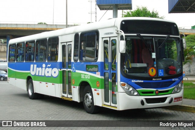 Viação União DC 1.013 na cidade de Duque de Caxias, Rio de Janeiro, Brasil, por Rodrigo Miguel. ID da foto: 12084017.