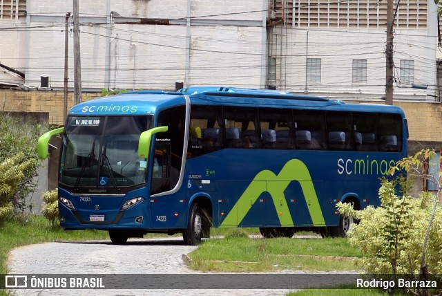 Viação Sul Minas 74323 na cidade de Juiz de Fora, Minas Gerais, Brasil, por Rodrigo Barraza. ID da foto: 12140179.