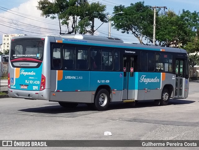 Auto Ônibus Fagundes RJ 101.439 na cidade de Niterói, Rio de Janeiro, Brasil, por Guilherme Pereira Costa. ID da foto: 12179901.