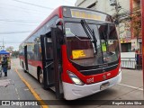 Buses Omega 6080 na cidade de Puente Alto, Cordillera, Metropolitana de Santiago, Chile, por Rogelio Labra Silva. ID da foto: :id.