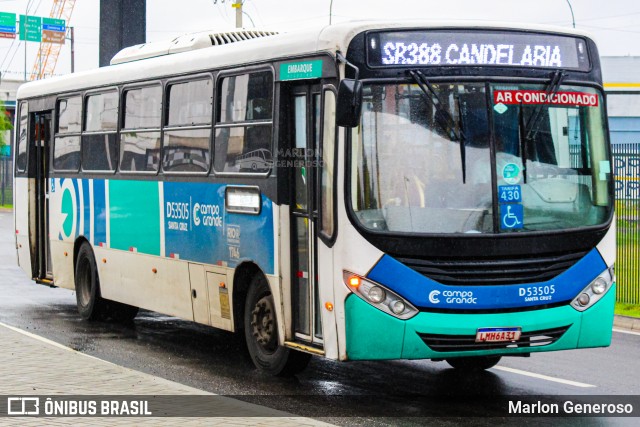 Transportes Campo Grande D53505 na cidade de Rio de Janeiro, Rio de Janeiro, Brasil, por Marlon Generoso. ID da foto: 12147059.