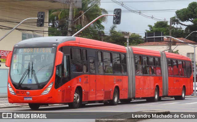 Transporte Coletivo Glória BE727 na cidade de Curitiba, Paraná, Brasil, por Leandro Machado de Castro. ID da foto: 12157161.