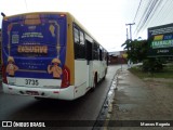 Coletivo Transportes 3735 na cidade de Caruaru, Pernambuco, Brasil, por Marcos Rogerio. ID da foto: :id.