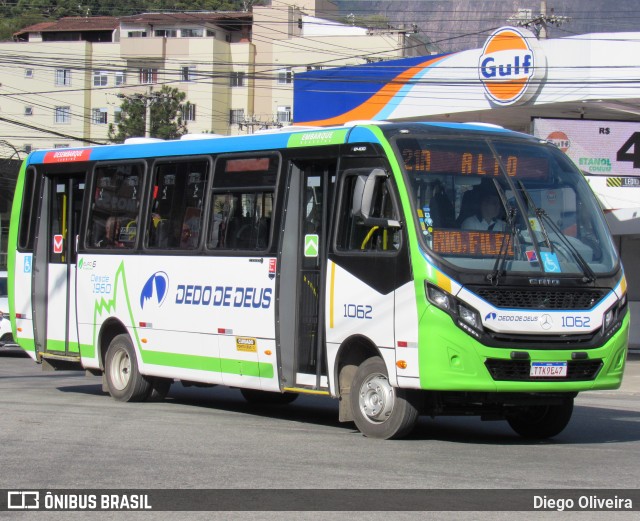 Viação Dedo de Deus 1062 na cidade de Teresópolis, Rio de Janeiro, Brasil, por Diego Oliveira. Número da foto: #13298015.