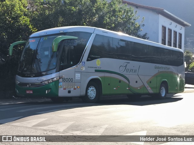 Turin Transportes 18000 na cidade de Ouro Preto, Minas Gerais, Brasil, por Helder José Santos Luz. Número da foto: #13301901.