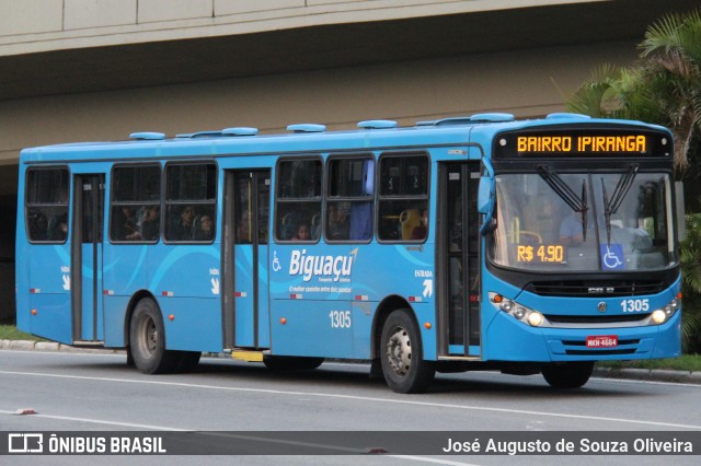 Biguaçu Transportes Coletivos Administração e Participação 1305 na cidade de Florianópolis, Santa Catarina, Brasil, por José Augusto de Souza Oliveira. Número da foto: #13301899.