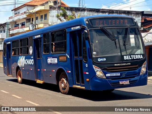 Viação Machado MA 007 na cidade de Santarém, Pará, Brasil, por Erick Pedroso Neves. Número da foto: #13301011.