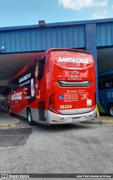 Viação Santa Cruz 35324 na cidade de Pouso Alegre, Minas Gerais, Brasil, por João Vitor Almeida de Moura. Número da foto: #:id.