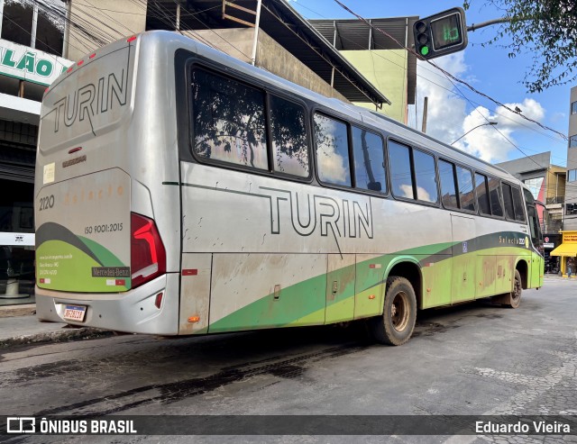 Turin Transportes 2120 na cidade de Conselheiro Lafaiete, Minas Gerais, Brasil, por Eduardo Vieira. Número da foto: #13306565.