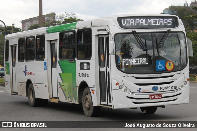 Viação Pinheiral RJ 189.018 na cidade de Volta Redonda, Rio de Janeiro, Brasil, por José Augusto de Souza Oliveira. Número da foto: #13306987.