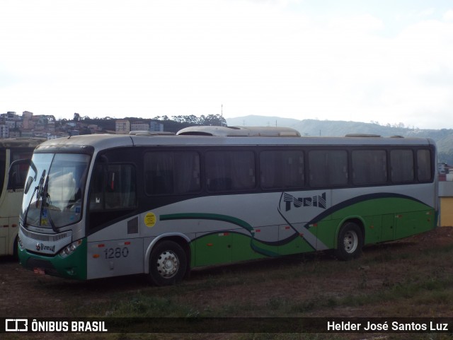 Turin Transportes 1280 na cidade de Ouro Preto, Minas Gerais, Brasil, por Helder José Santos Luz. Número da foto: #13306778.
