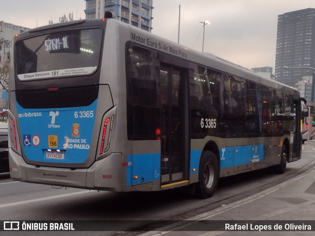 Viação Paratodos > São Jorge > Metropolitana São Paulo > Mobibrasil 6 3365 na cidade de São Paulo, São Paulo, Brasil, por Rafael Lopes de Oliveira. Número da foto: #13305306.