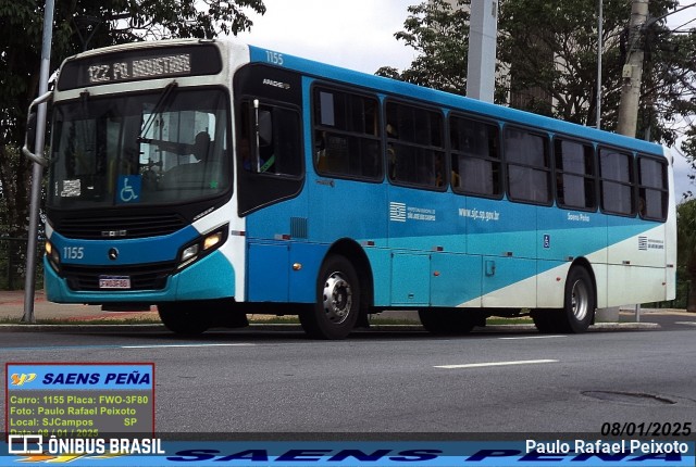 Viação Saens Peña São José dos Campos 1155 na cidade de São José dos Campos, São Paulo, Brasil, por Paulo Rafael Peixoto. Número da foto: #13306392.