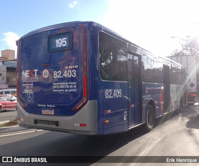 Next Mobilidade - ABC Sistema de Transporte 82.403 na cidade de São Bernardo do Campo, São Paulo, Brasil, por Erik Henrique. Número da foto: #13307385.