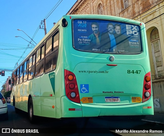 Viação Paraty 8447 na cidade de Jaú, São Paulo, Brasil, por Murillo Alexandre Ramos. Número da foto: #13314539.